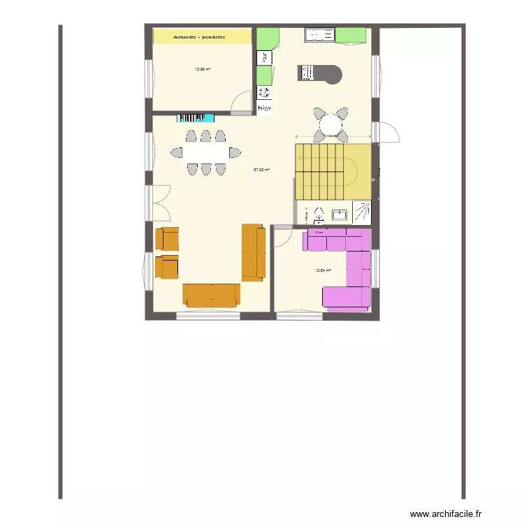 Maison 2. Plan de 
