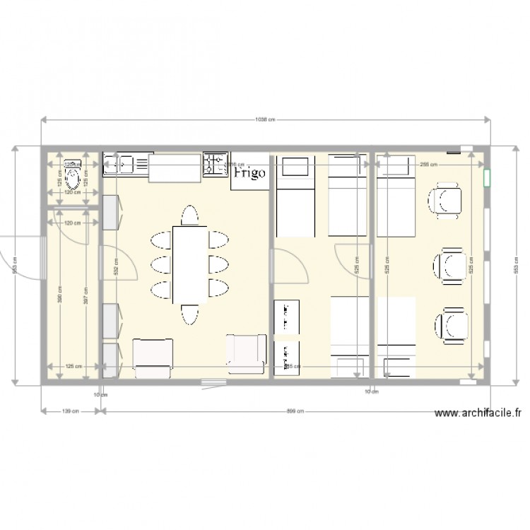 HUTTE. Plan de 0 pièce et 0 m2