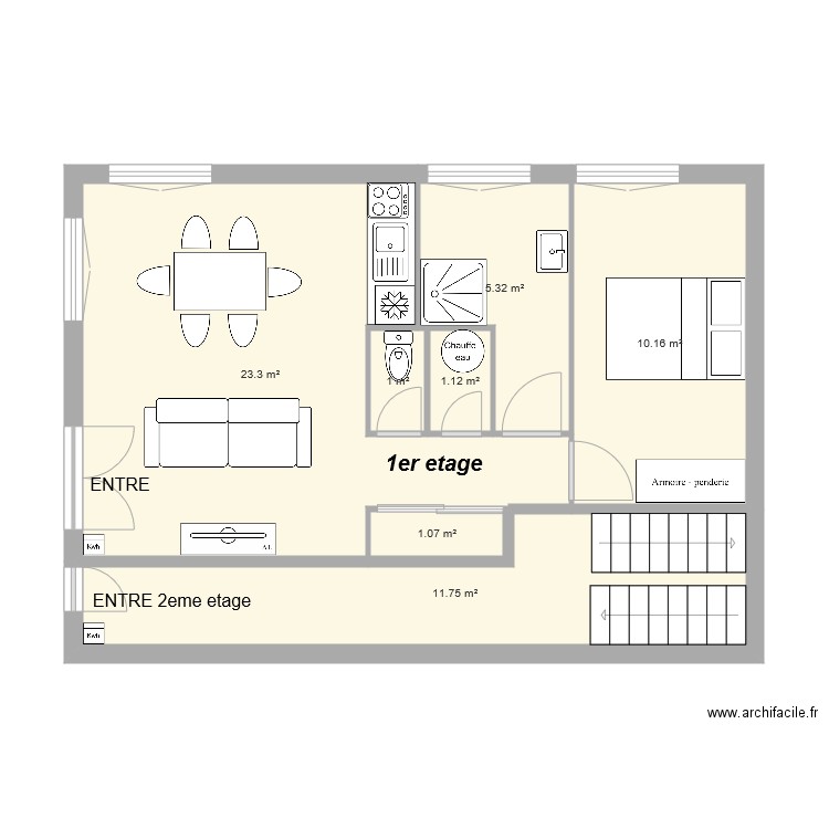 paulae 1etage. Plan de 0 pièce et 0 m2