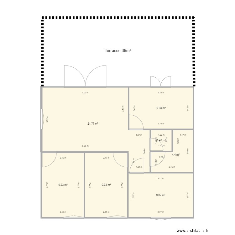 B 48 projet 4. Plan de 0 pièce et 0 m2