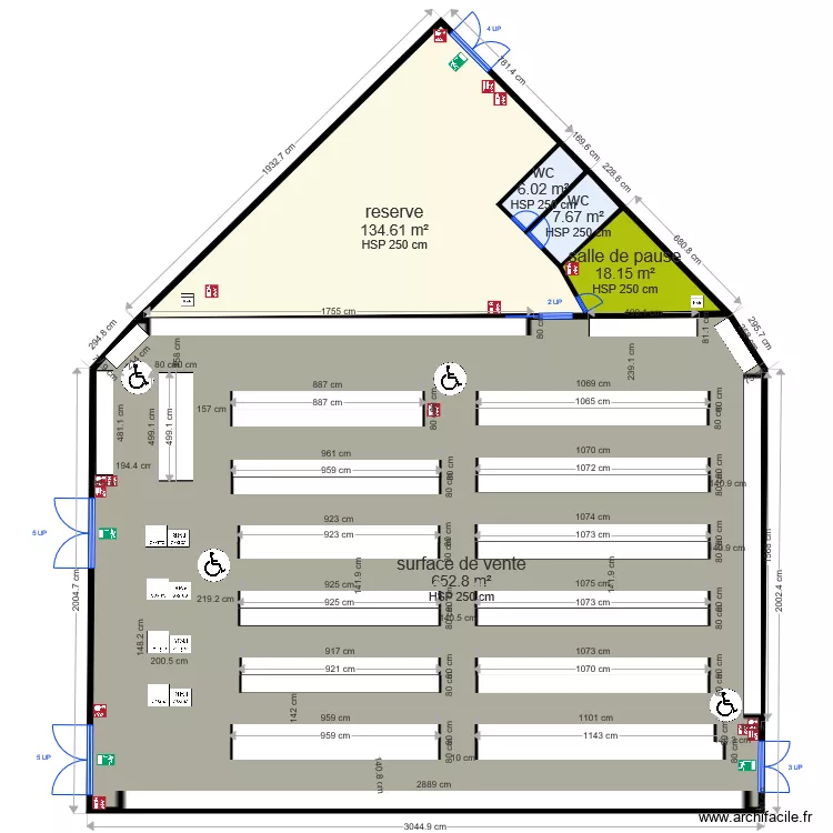 Villefranche sur Saone. Plan de 