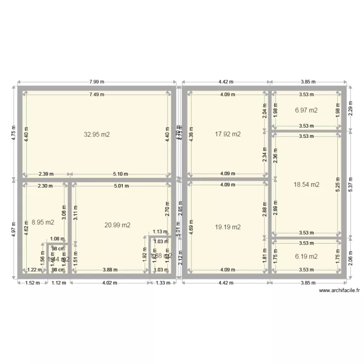 BAUER RIQUEWIHR. Plan de 