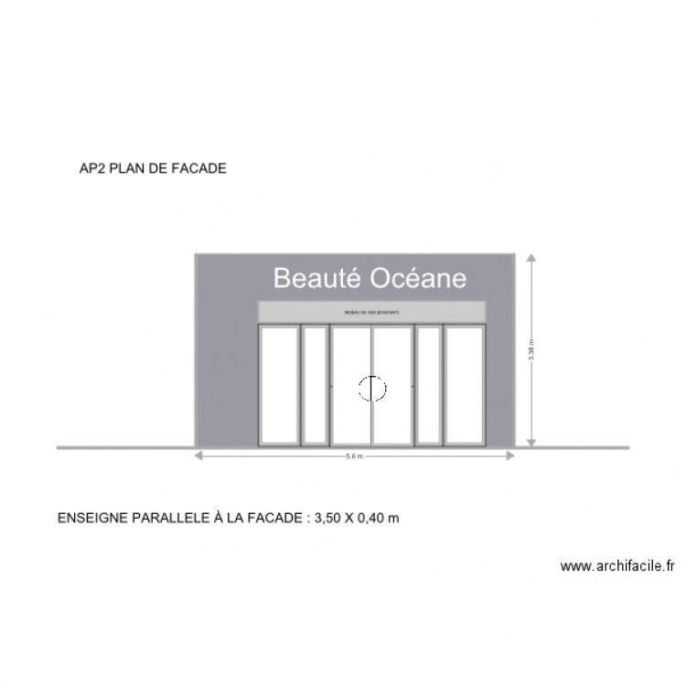 AP2 PLAN DE FACADE. Plan de 0 pièce et 0 m2