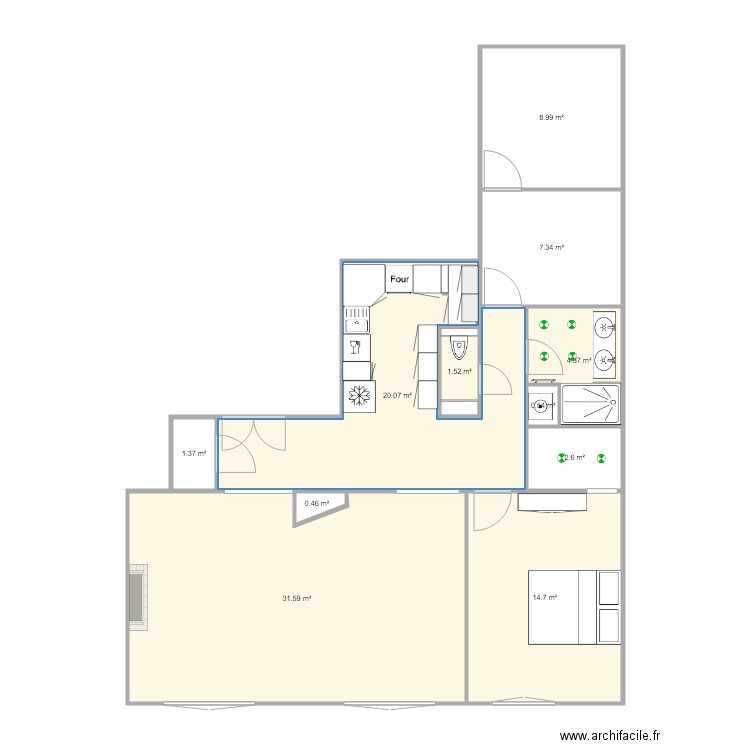 252 AVD. Plan de 0 pièce et 0 m2