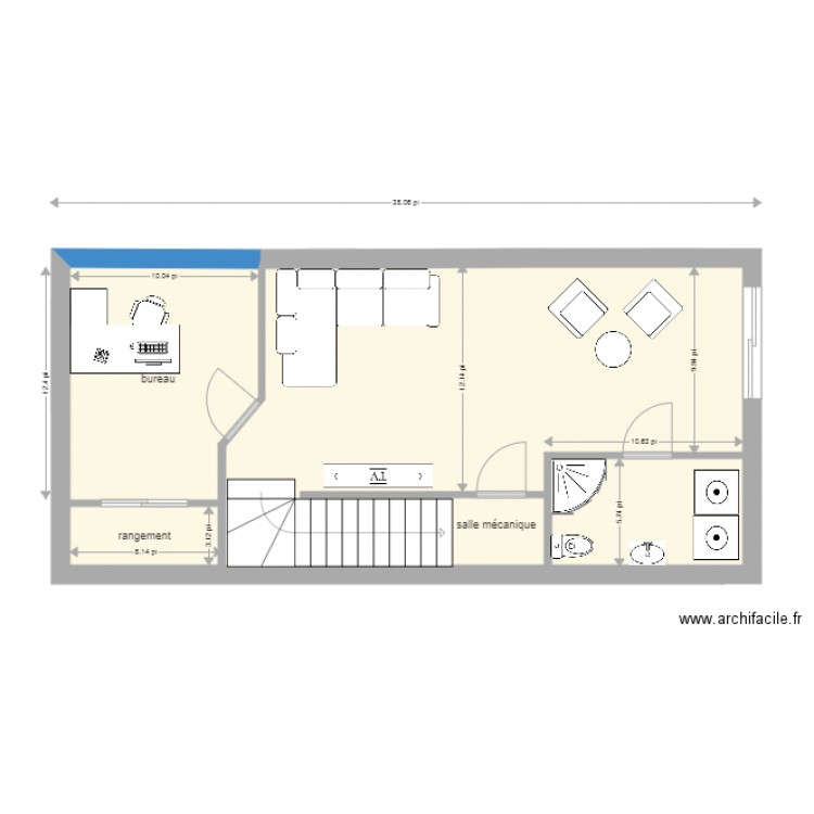 57  1 cuisine en entrant. Plan de 0 pièce et 0 m2
