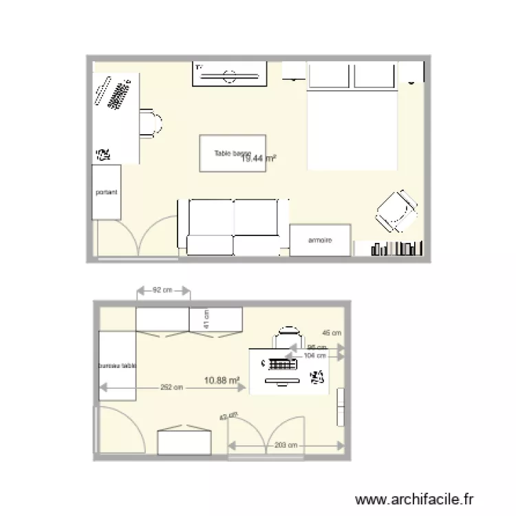 variante bureau 2. Plan de variante bureau 2. Plan de