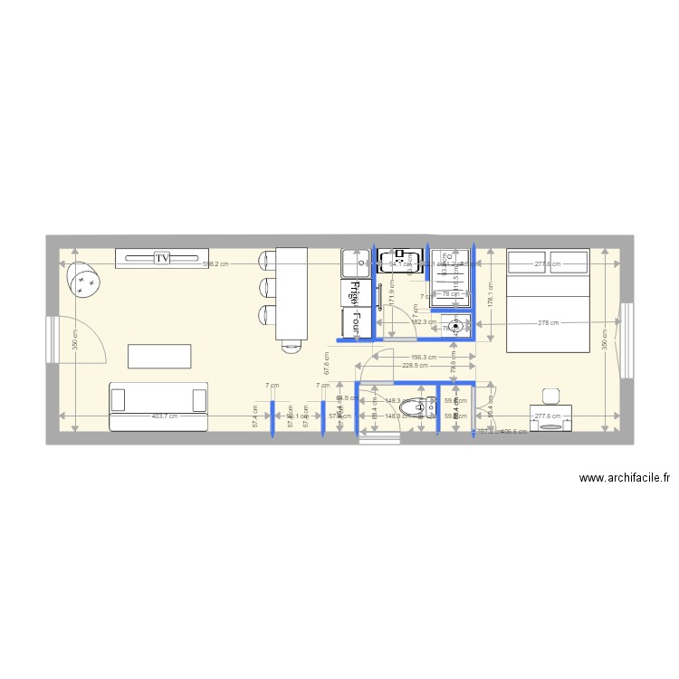 airbnb lemercier 3. Plan de 0 pièce et 0 m2