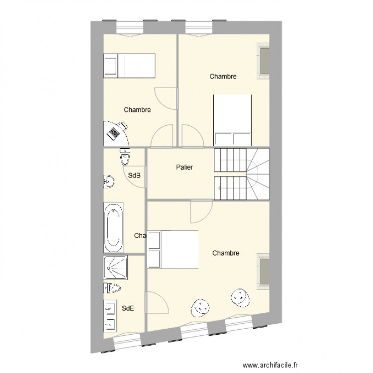 TETE 1ier. Plan de 0 pièce et 0 m2