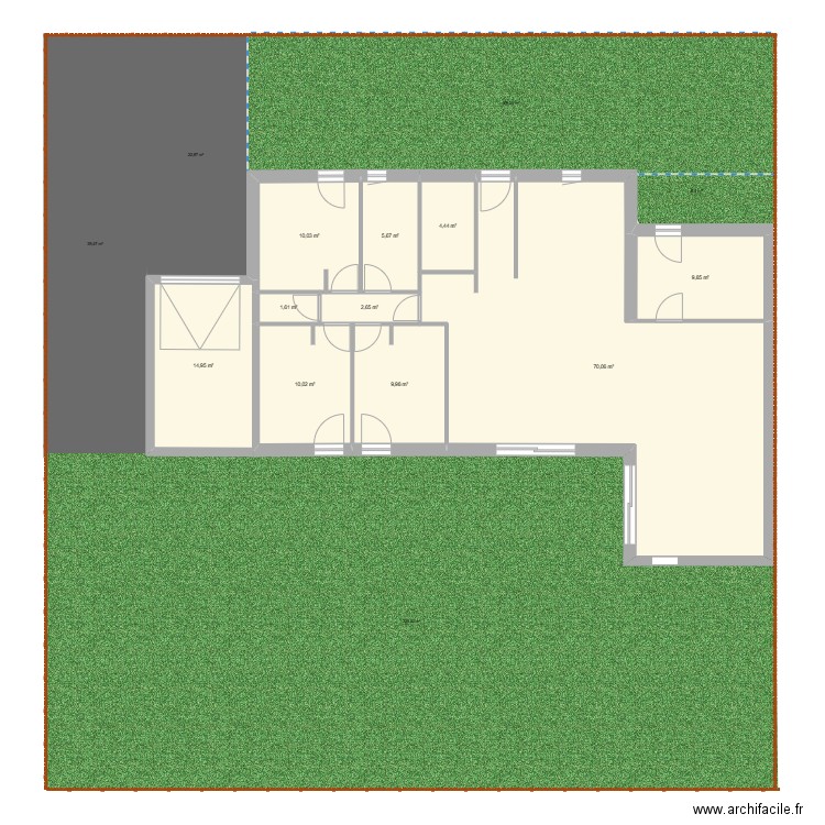 maison modif 2. Plan de 10 pièces et 139 m2