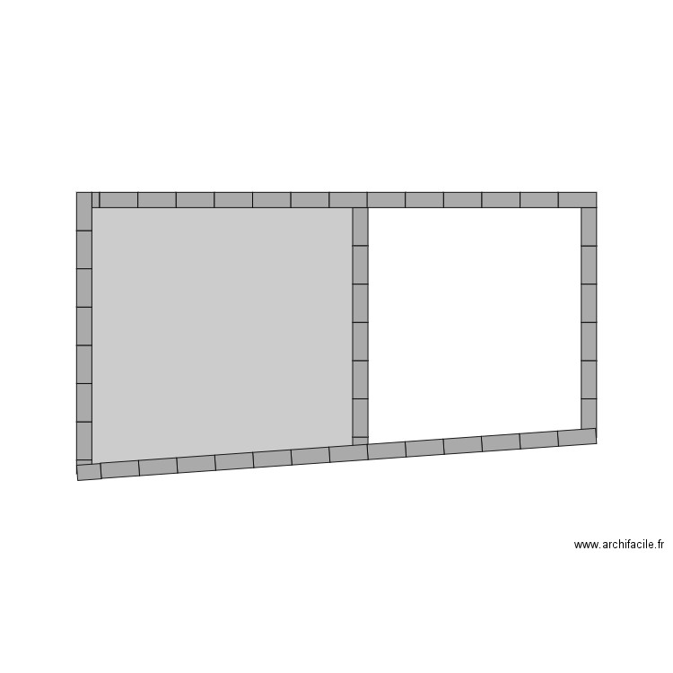 Plan piscine. Plan de 5 pièces et 33 m2