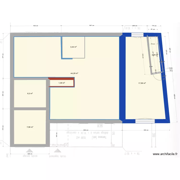 Extension Maison 2301. Plan de 