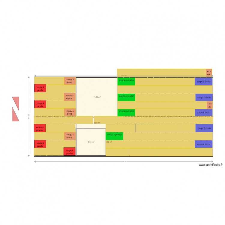 calpinage planche haut. Plan de 0 pièce et 0 m2