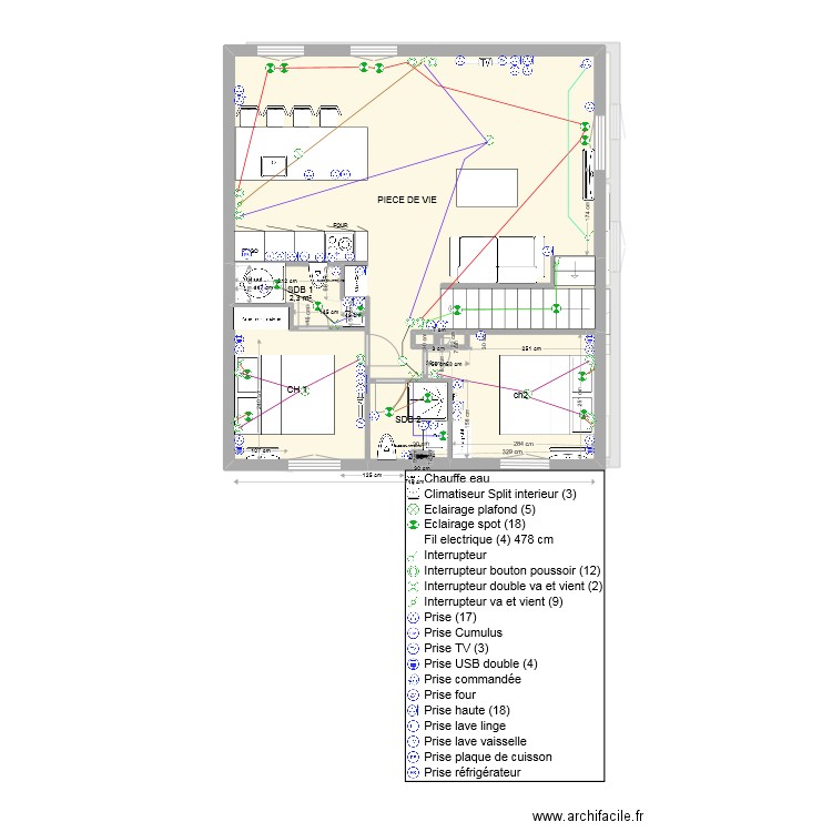 ANTIBES IMMEUBLE 2eme. Plan de 0 pièce et 0 m2