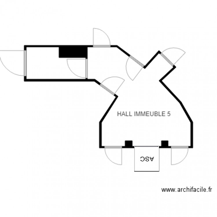 HALL BATIMENT 5 CHEVILLY. Plan de 0 pièce et 0 m2