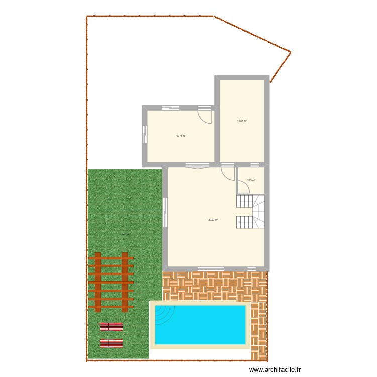 Studio. Plan de 0 pièce et 0 m2 Studio. Plan de 0 pièce et 0 m2