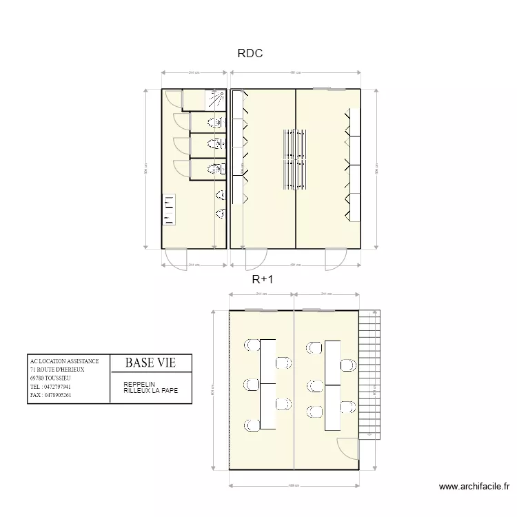 REPELLIN 2 RILLEUX. Plan de 