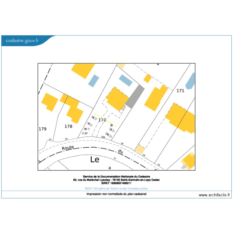 Plan de masse v1. Plan de 0 pièce et 0 m2