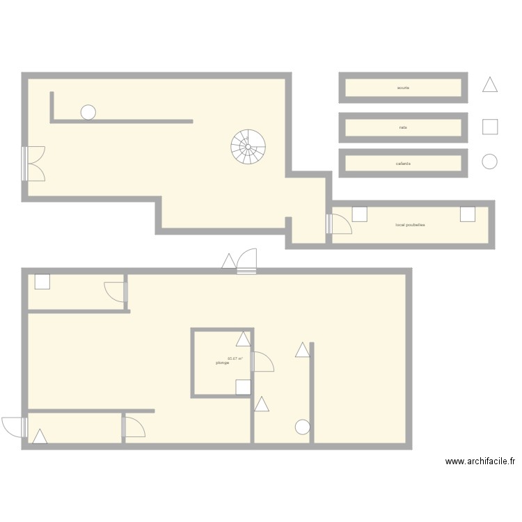 eiischer brasserie. Plan de 0 pièce et 0 m2