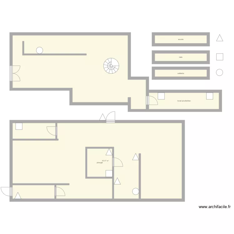 eiischer brasserie. Plan de 