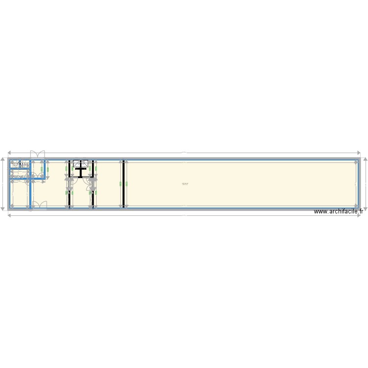 GYMNASE LEO LAGRANGE ANICHE. Plan de 1 pièce et 217 m2