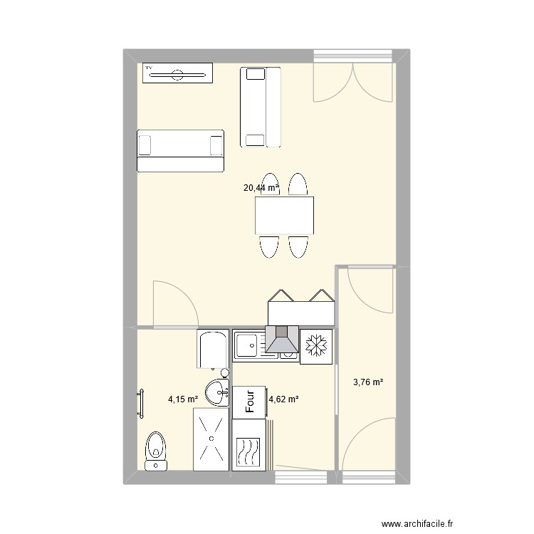 tpvc . Plan de 0 pièce et 0 m2