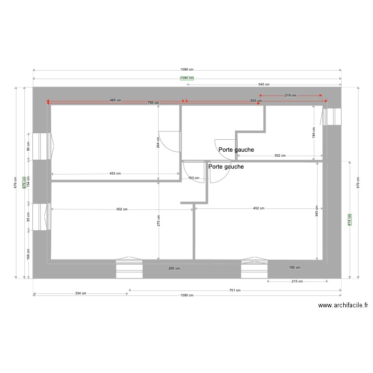 ANAIS BAT1 ETAGE VIDE 10 2023. Plan de 0 pièce et 0 m2