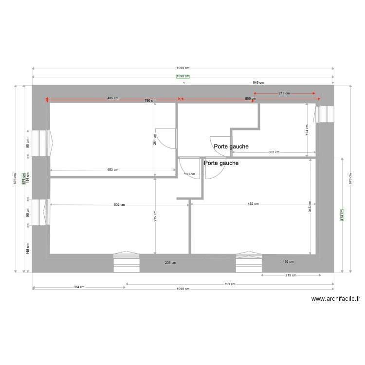 ANAIS BAT1 ETAGE VIDE 10 2023. Plan de 7 pièces et 51 m2