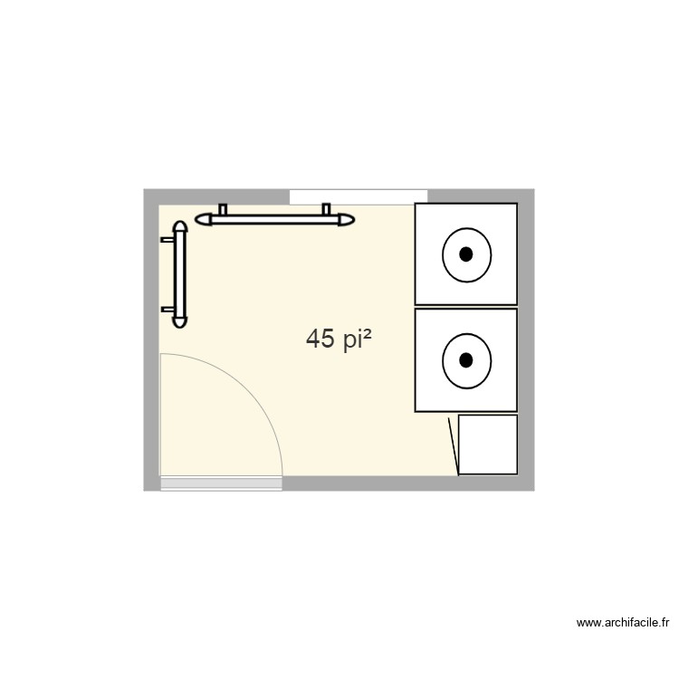 salle lavage. Plan de 0 pièce et 0 m2