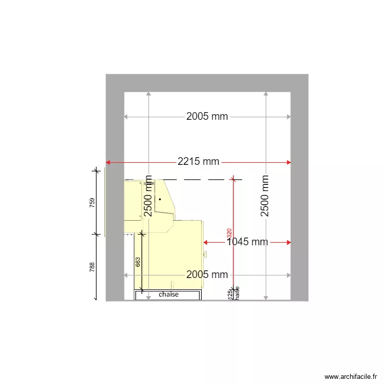 COUPE PROJET AVIA MARGUERITTES S27. Plan de 
