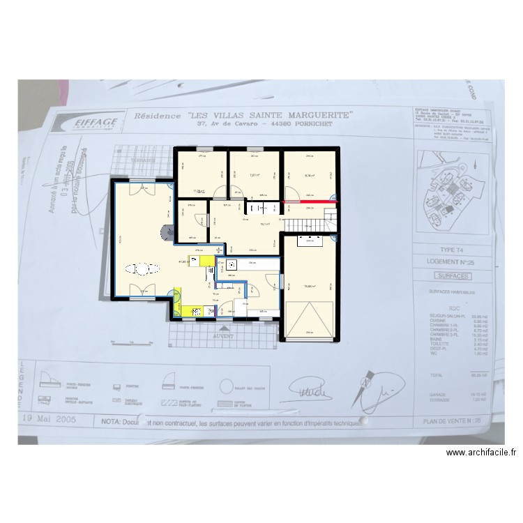 Maison 5. Plan de 6 pièces et 101 m2