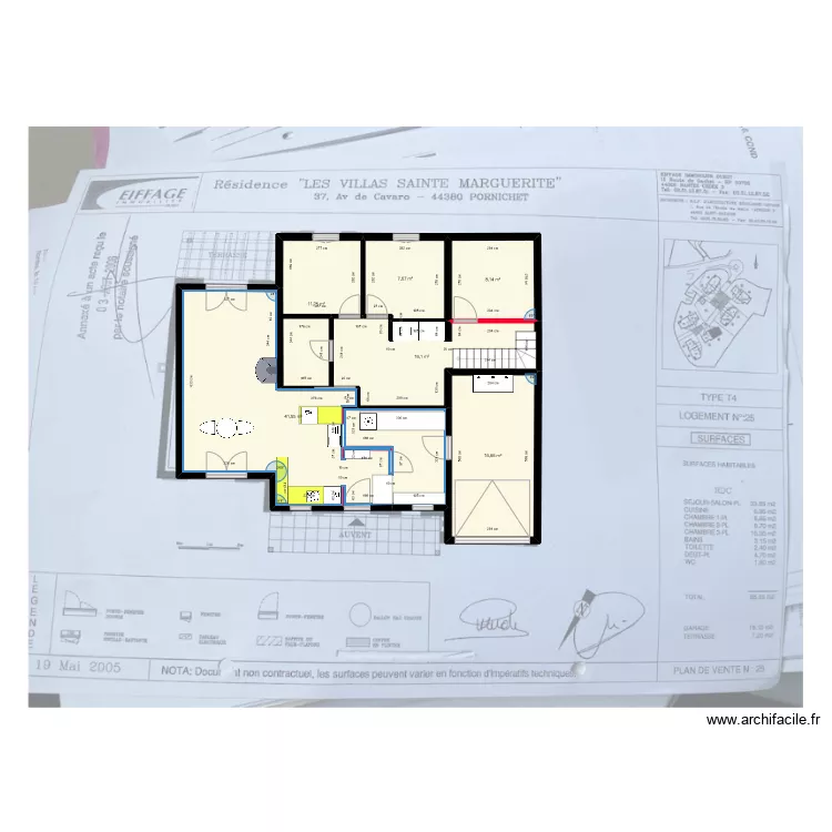 Maison 5. Plan de 