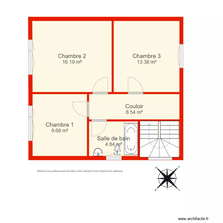 BI 4798 &eacute;tage non c&ocirc;t&eacute;. Plan de 