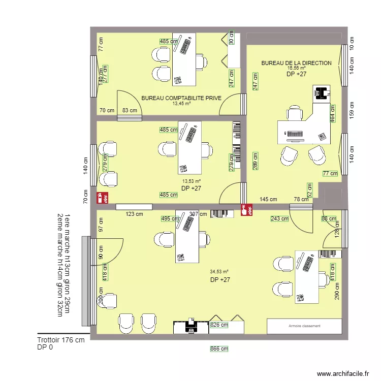AXA MOMMALIER AVANT TRAVAUX. Plan de AXA MOMMALIER AVANT TRAVAUX. Plan de
