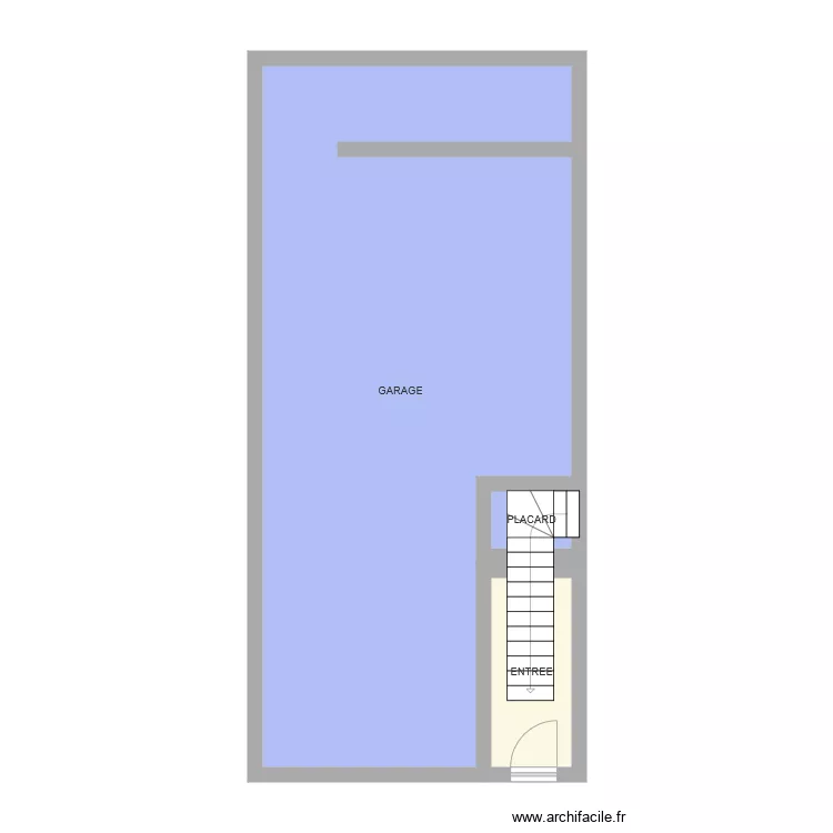 GARAGE. Plan de 