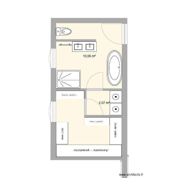 Plan v4 suite. Plan de 0 pièce et 0 m2