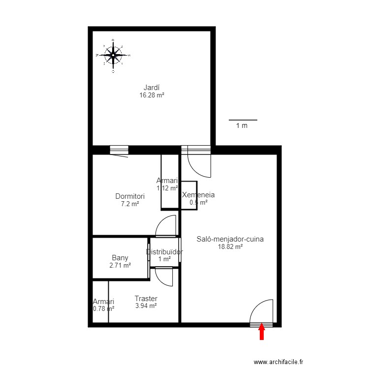 URB RIBAGROSSA ESCALA 3 PB 1 CANILLO. Plan de 0 pièce et 0 m2