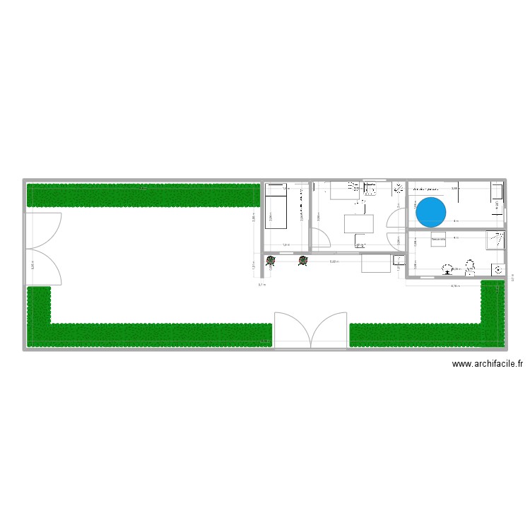 House project . Plan de 0 pièce et 0 m2