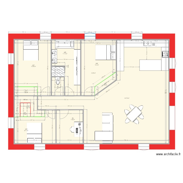 GAUF Plan cuisin. Plan de 0 pièce et 0 m2