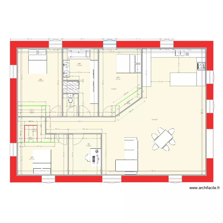 GAUF Plan cuisin. Plan de 