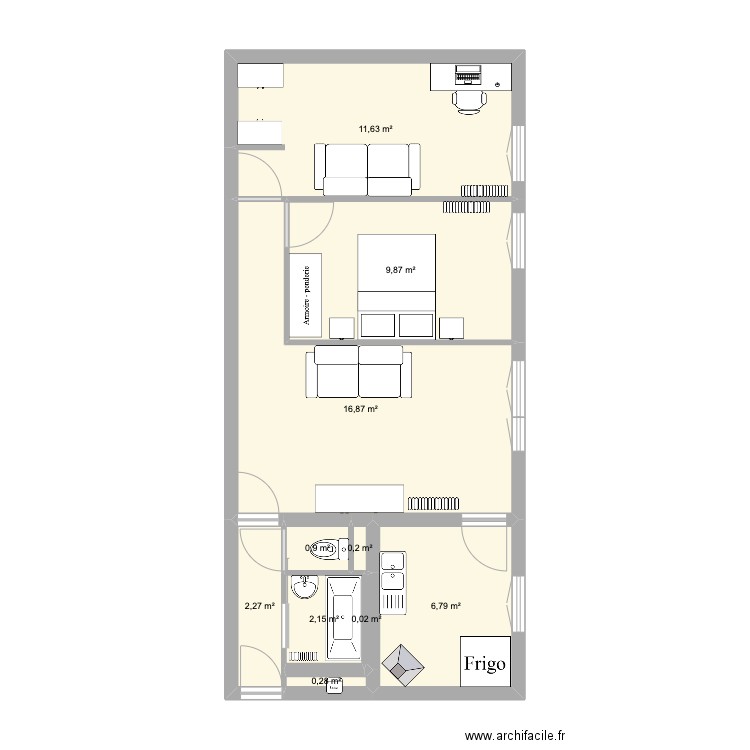 Plan V1. Plan de 0 pièce et 0 m2