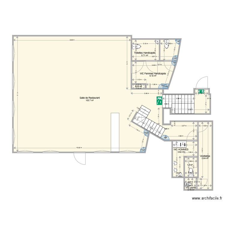 salle. Plan de 0 pièce et 0 m2