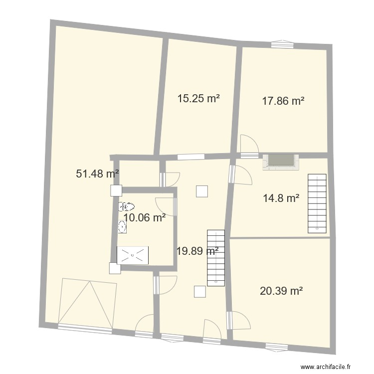 atti RDC SDB 2020. Plan de 0 pièce et 0 m2