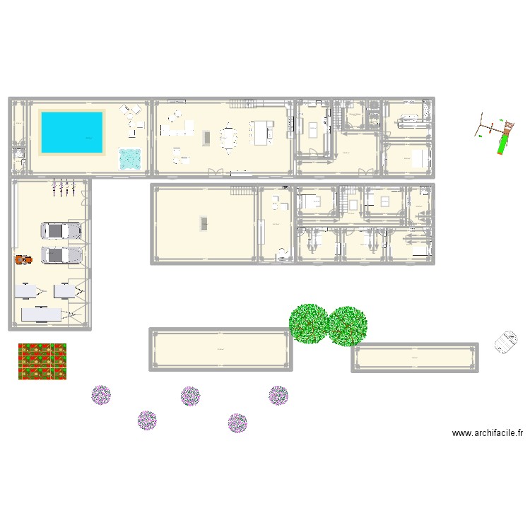 PROJET LOUZAC ST ANDRÉ. Plan de 0 pièce et 0 m2