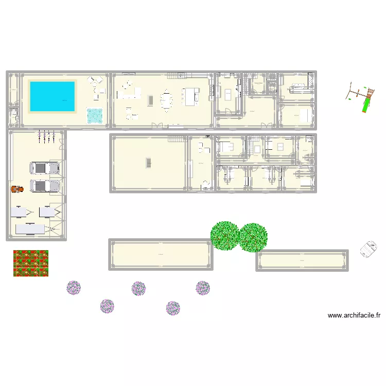 PROJET LOUZAC ST ANDR&Eacute;. Plan de 