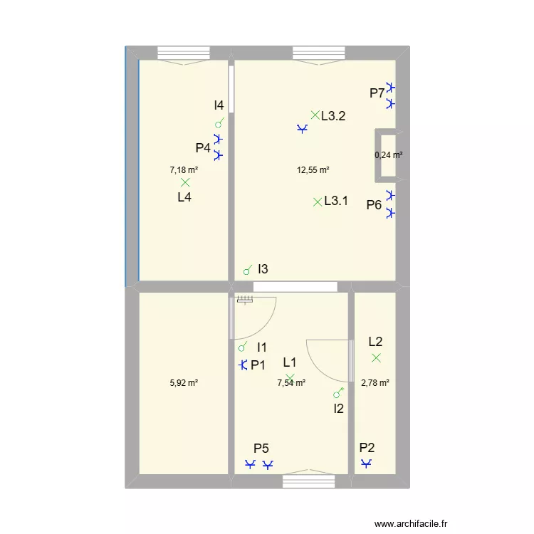 Chauss&eacute; de Forest 158 &egrave;me sch&eacute;ma implantation. Plan de 