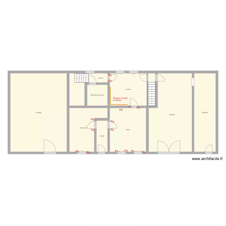 Croquis MISCHEL. Plan de 