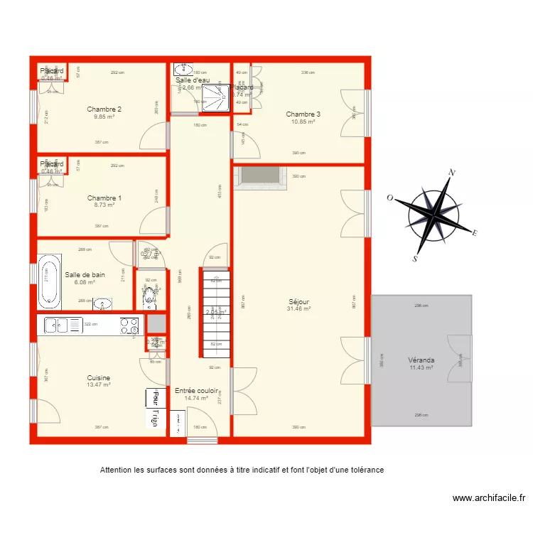 BI 3822 rdc côté. Plan de BI 3822 rdc côté. Plan de