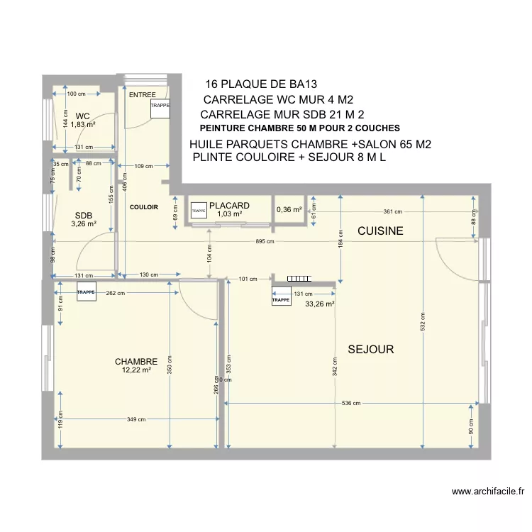 PLAN G&Eacute;N&Eacute;RAL APPART NICE. Plan de 