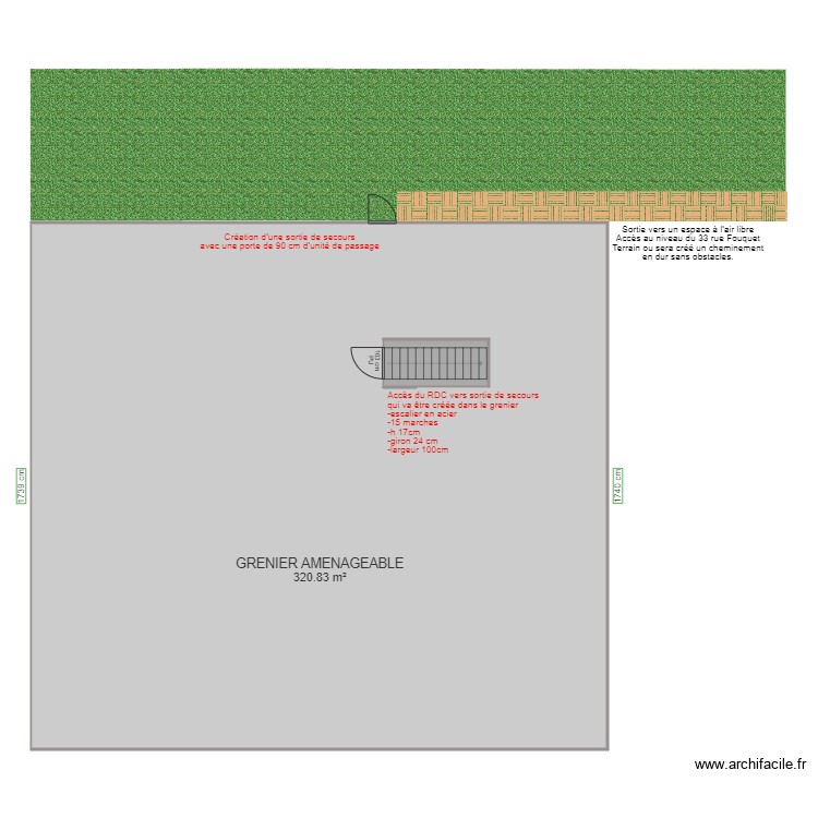 L OKTOBERFEST GRENIER AVANT TRAVAUX. Plan de 0 pièce et 0 m2