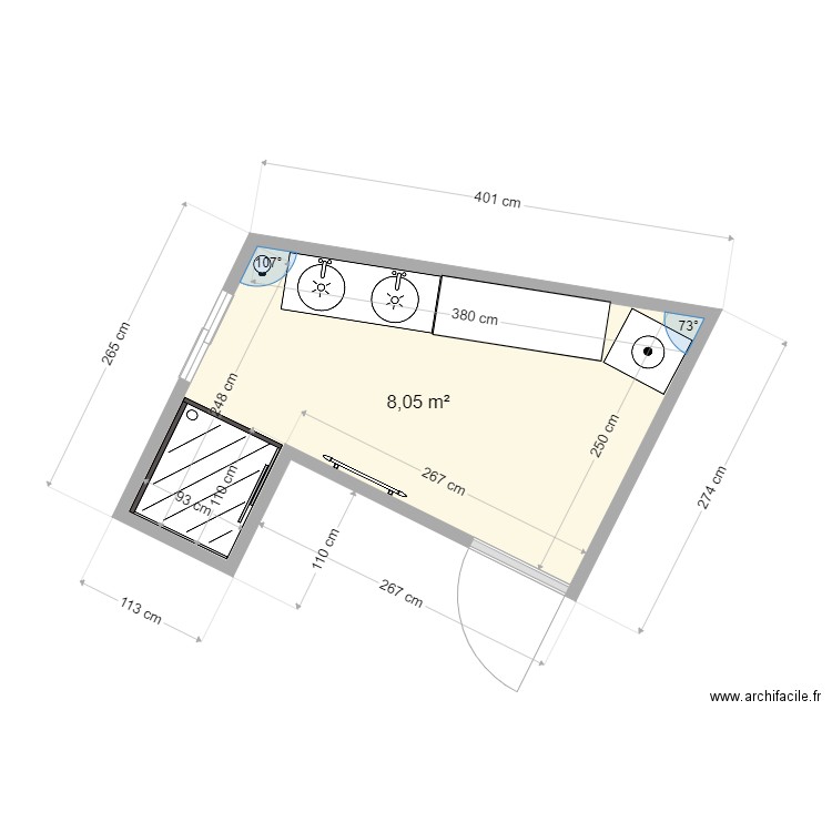 sdb 109T. Plan de 0 pièce et 0 m2